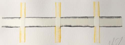 Original Modern Art Silk Cloth Mixed Media With Watercolour Painting Signed - Picture 8 of 12