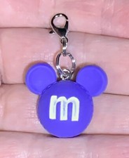 Blue Mickey Mouse Charm Zipper Pull  Keychain Add On Clip  