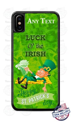 St. Patrick's Day Leprechaun Irish Luck Phone Case Cover for iPhone Samsung Gift