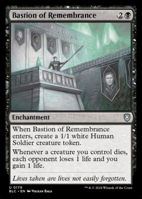 Bastion of Remembrance 0179 Non Foil Uncommon Bloomburrow Commander MTG NM