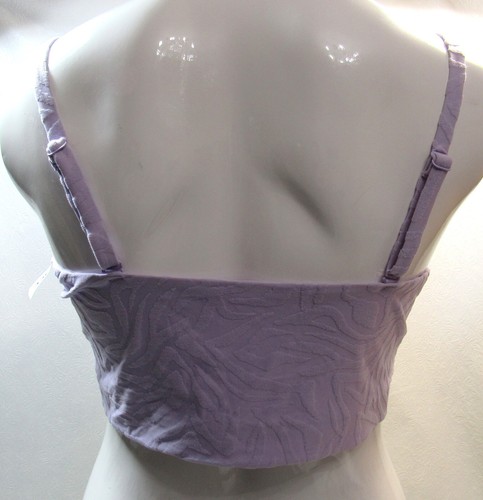 Traje de baño Top Bikini convertible azul marino antiguo para mujer talla 3X púrpura nuevo - Imagen 4 de 6