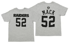 Outerstuff NFL Youth Oakland Raiders Khalil Mack #52 Mainliner Tee