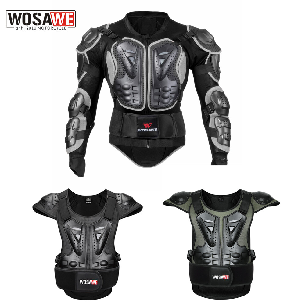 WOSAWE Adult Chest Protectors Motorcycle Bicycle Dirt Bike Protective Body  Armor