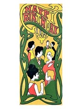 Cool Vintage BIRTHDAY Card, Fancy Party People Gathering by OZ Carte Blanche +