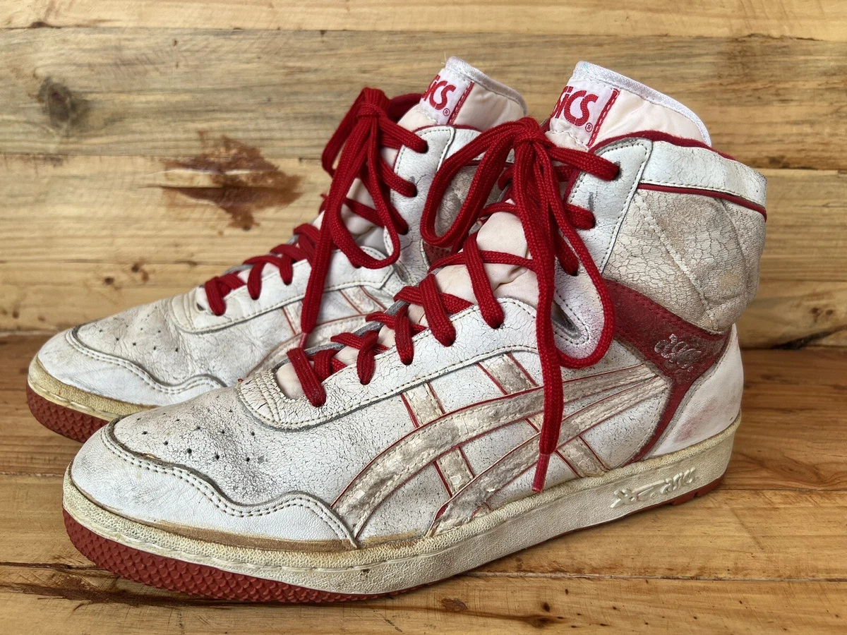 Asics High Top Shoes 90s 80s Vintage Made Korea Size US 10.5 | eBay