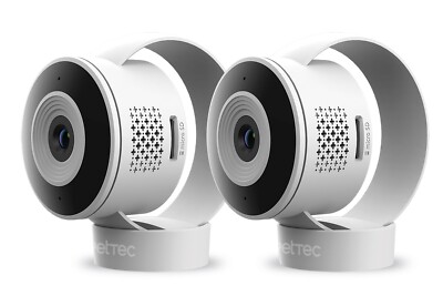PetTec Cam Lite 2er -Set, Überwachungskamera Haustiere mit App, Haustierkamera