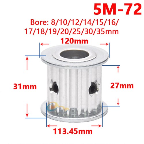5M Timing Belt Pulley 65T-80T Synchronous Wheel Sprocket For 25mm Width Belt - Picture 6 of 7