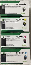 Lexmark 70C1HK0 70C1HC0 70C1XM0 70C1HY0 High Yield For Lexmark CS510 Retail Box