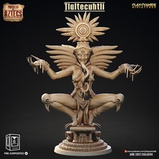 Tlaltecuhtli  Pantheon of Aztecs  Clay Cyanide  RPG D D 3D Printed Miniature