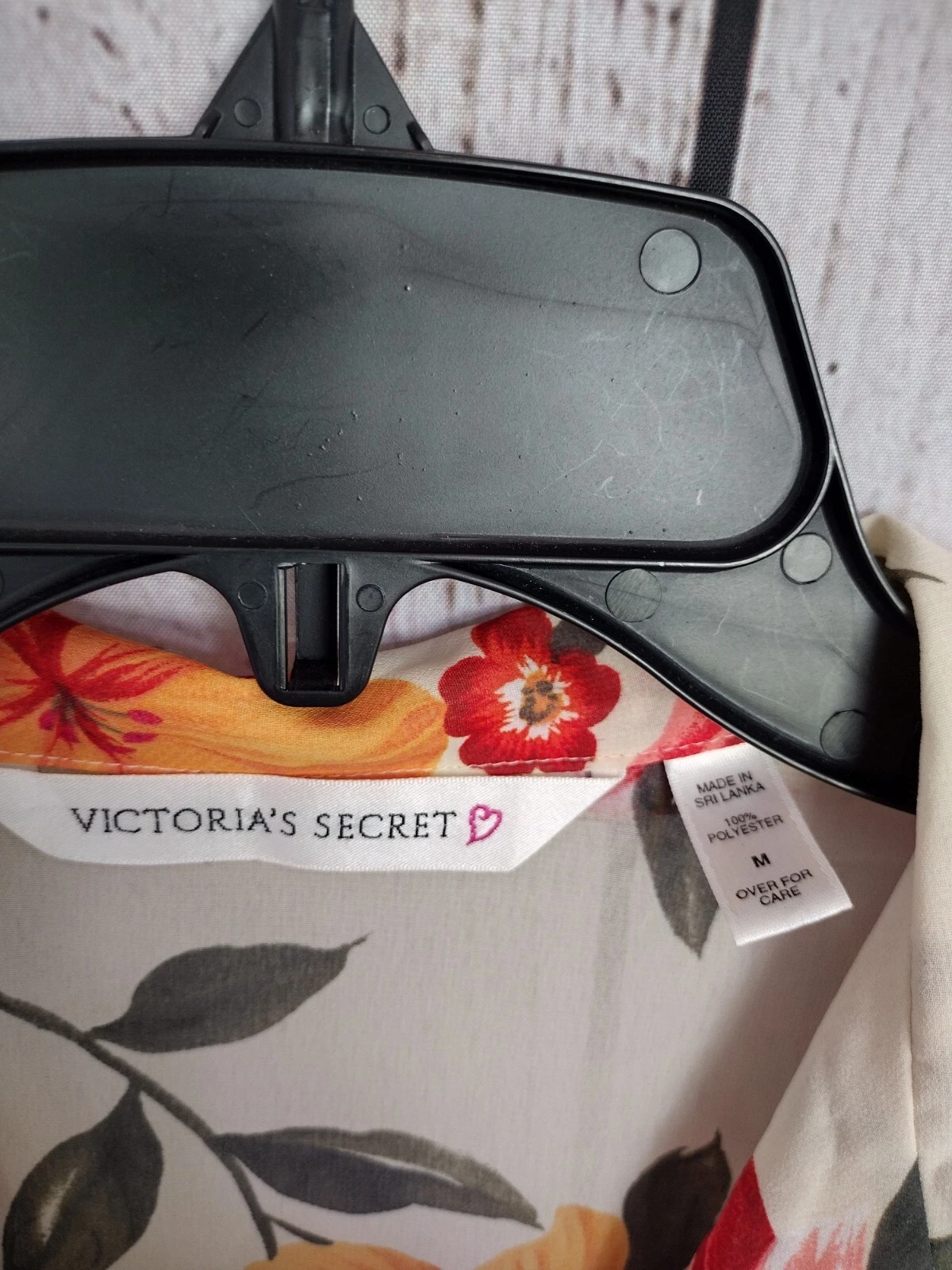 UNDERCOVER Maxi abito vestito copertina semi velato vintage Victoria's Secret floreale con bottoni