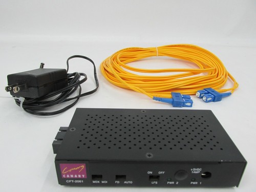 Canary CFT-2061 100Base-FX a 100Base-TX con adaptador de corriente, cable de fibra óptica - Imagen 10 de 10