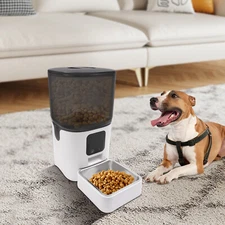 Smart Pet Feeder: 6L Auto Feed Dispenser for Dogs/Cats, Dual Power w/App Control