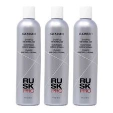 3PK Rusk Pro Cleanse01 Shampoo for Normal Hair - 12 oz, Each NEW!!!
