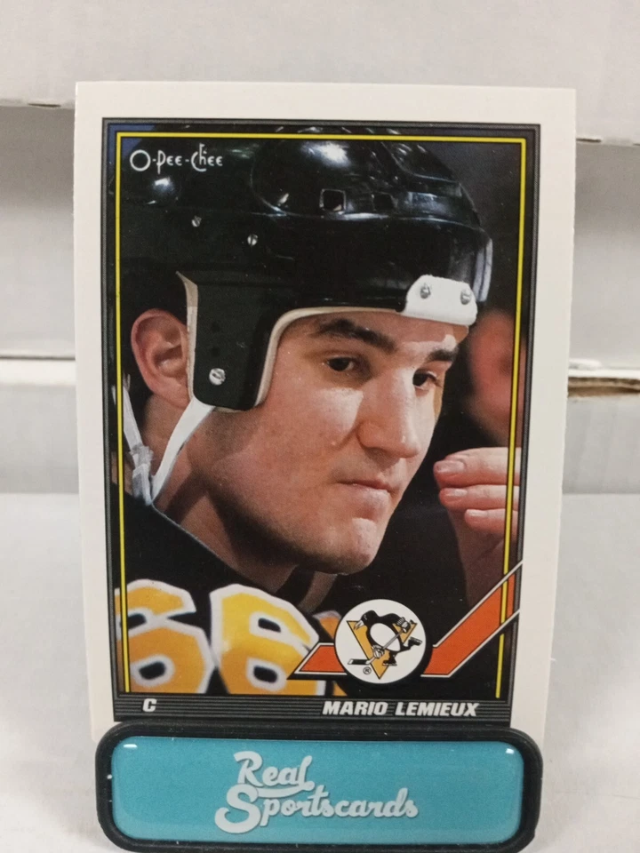 1991-92 O-Pee-Chee Hockey Pick Card - Rookies, Stars - Gretzky, Lemeiux, Roy - Image 3 of 4