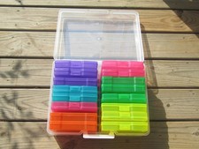 Craft Photo Storage Keeper 16 Individual Rainbow Cases Crafting, Seeds,Photos,