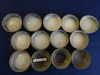 12 Vintage Ball Regular Mouth Zinc Can Jar Lids Caps 9 With Milk Glass Inserts 3