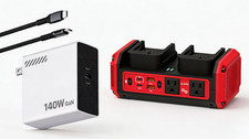 140W PD3.1 Fast Charger  350W Pure Sine Wave Inverter for Milwaukee 18V Battery