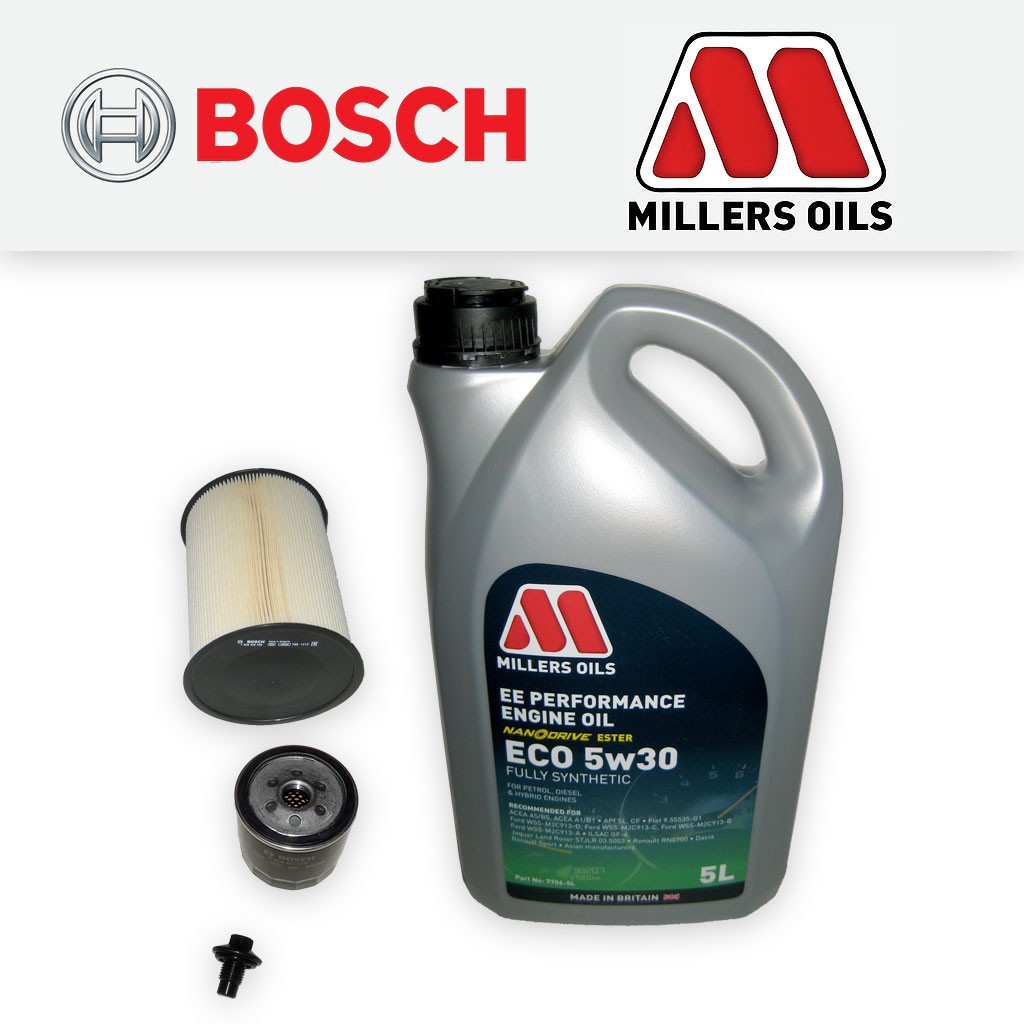 SERVICE KIT for VOLVO V50 1.6 16V OIL AIR FILTERS +5L 5w30 NANO OIL (2007-2012)