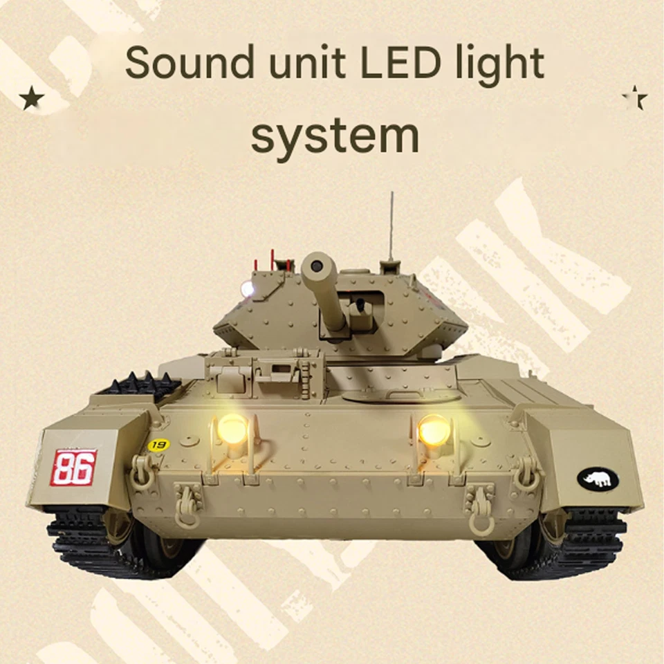 1/16 RC Military Tank CoolBank Crusader MK III Wireless Control Model RTR Light - Image 3 of 4