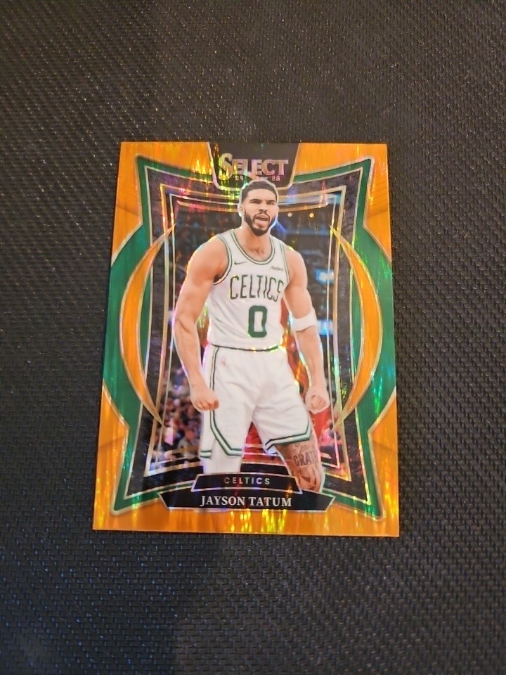 2024-25 Panini Select - Concourse Jayson Tatum #2 Orange Tectonic Prizm