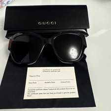Neue Gucci Damen Sonnenbrille GG0808S 001 Cat Eye 53□20 145