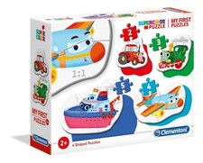 Super Colour: My First Puzzles - Means Of Transport, 2-3-4-5 Piece - Clementoni