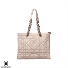 Borsa Shopping Donna Laura Biagiotti Ecopelle Trapuntata con Catena LB25W 26-1-1