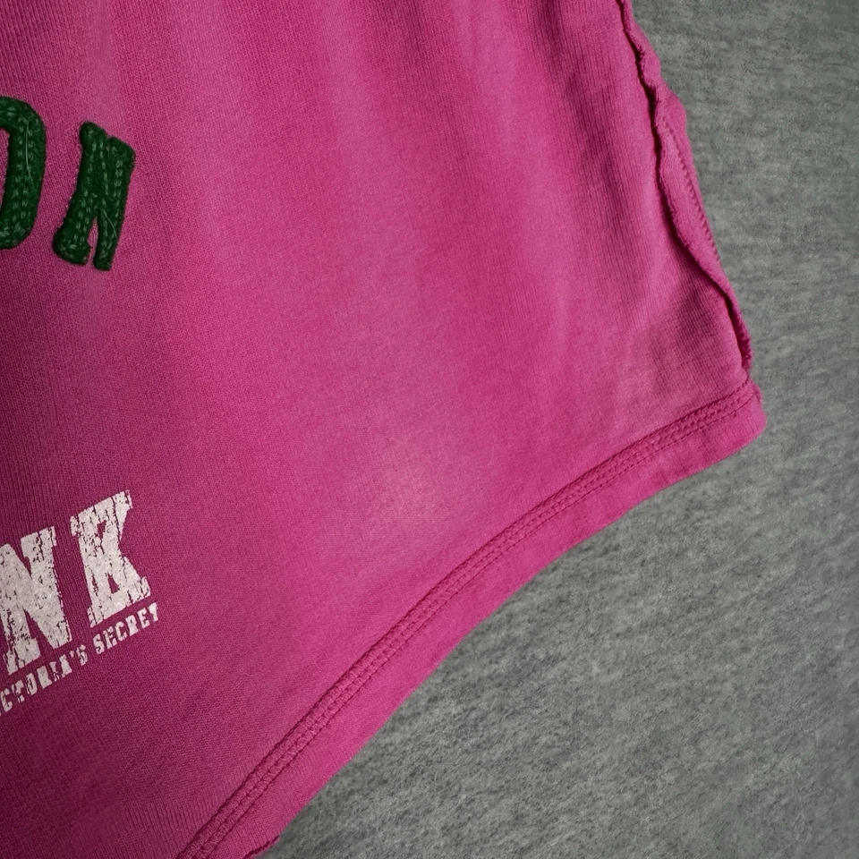 Y2K Vintage Victorias Secret Pink Spell Out Booty Shorts Size Large Phi Beta Dog - Image 3 of 4