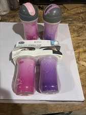 Chicco Insulated Rim Spout Trainer Spill Free Baby Sippy Cup 9oz Set of 2, NEW