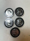 5X 1962 90% CHOICE BU TO GEM PROOF Franklin Half Dollars $2.50 Face Value