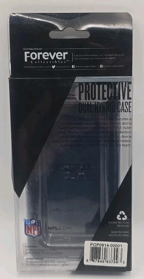 Funda iPhone 6 NFL Teléfono Celular Cubierta Forever Doble Híbrida Goma  Foto 2 de 2