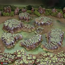Grassy Gnolls - The Gloaming Swamps - Printable Scenery Terrain Wargaming D&D Dn