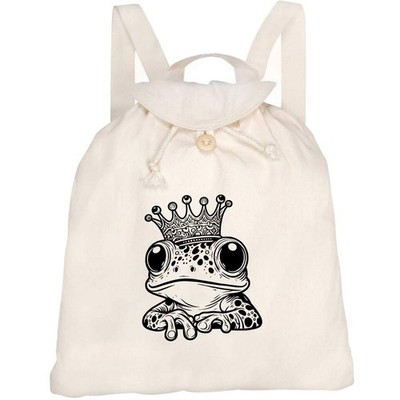 Canvas Rucksack / Backpack ''Froschprinz'' (RK00034398)