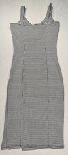 Forever 21 Black & White Houndstooth Midi Dress Size Medium Adjustable Straps