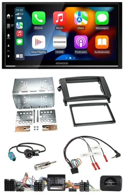 Kenwood DAB USB Bluetooth 2DIN Lenkrad Autoradio für Mercedes A- B-Klasse W169 T - Bild 1 von 4