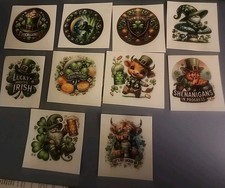 DTF stickers St Patrick Hoilday Lot Crafts
