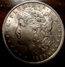 1886  Morgan Silver Dollar-AU or Better.