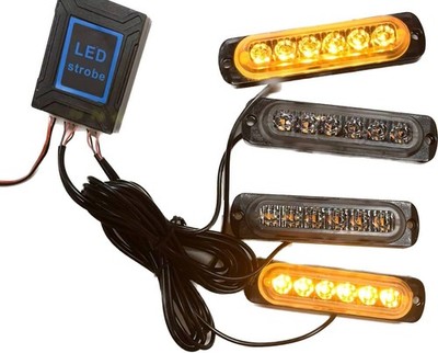 Bernstein Stroboskop LED-Leuchten blinkend Berge LKW Van Fernbedienung für Land Rover 88/109