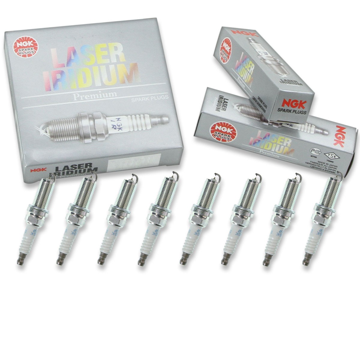 8 pc NGK 92491 DILFR6J11 Laser Iridium Spark Plugs for REC8WMPB4 PKH20TT ny