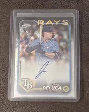 2024 Topps Chrome Logofractor RCA-JDE  Jonny Deluca Refractor Auto RC Rookie