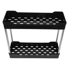  Spice Rack Organizer for Countertop - 2 Tier Coffee Station - Bathroom Counter