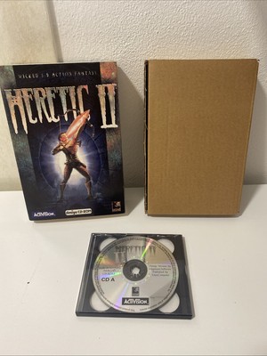 Heretic II 2 Commodore Amiga CD-ROM *FIRST PRINT* 2x CD ID Software 1997