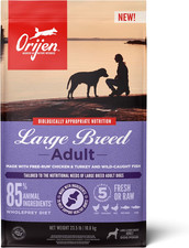 ORIJEN Large Breed Adult High-Protein  Grain-Free Poultry Dry Dog Food, 23.5-lb