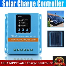 4800W 100A MPPT Solar Charge Controller 12V/24V/36V/48V Battery PV Regulator US