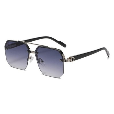 Halbrahmen Rice Nails Herren Sonnenbrille Eckig Freizeit Trend Persönlichkeit