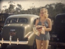 Florida 1930s Pretty Women Fancy Cars Black People 8mm Film Reel Home Movie
