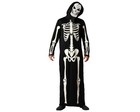 Atosa 81972 Disfraz Esqueleto Adulto Hombre Adults, Black Skeleton Costume, XS-S