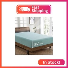 FreshCulture Queen Fitted Sheet Only - Hotel Quality Ultra Soft  Breathable Bru
