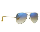 Ray-Ban RB3025 Aviator Gradient Gold Frame Light Blue Lens 58mm Unisex