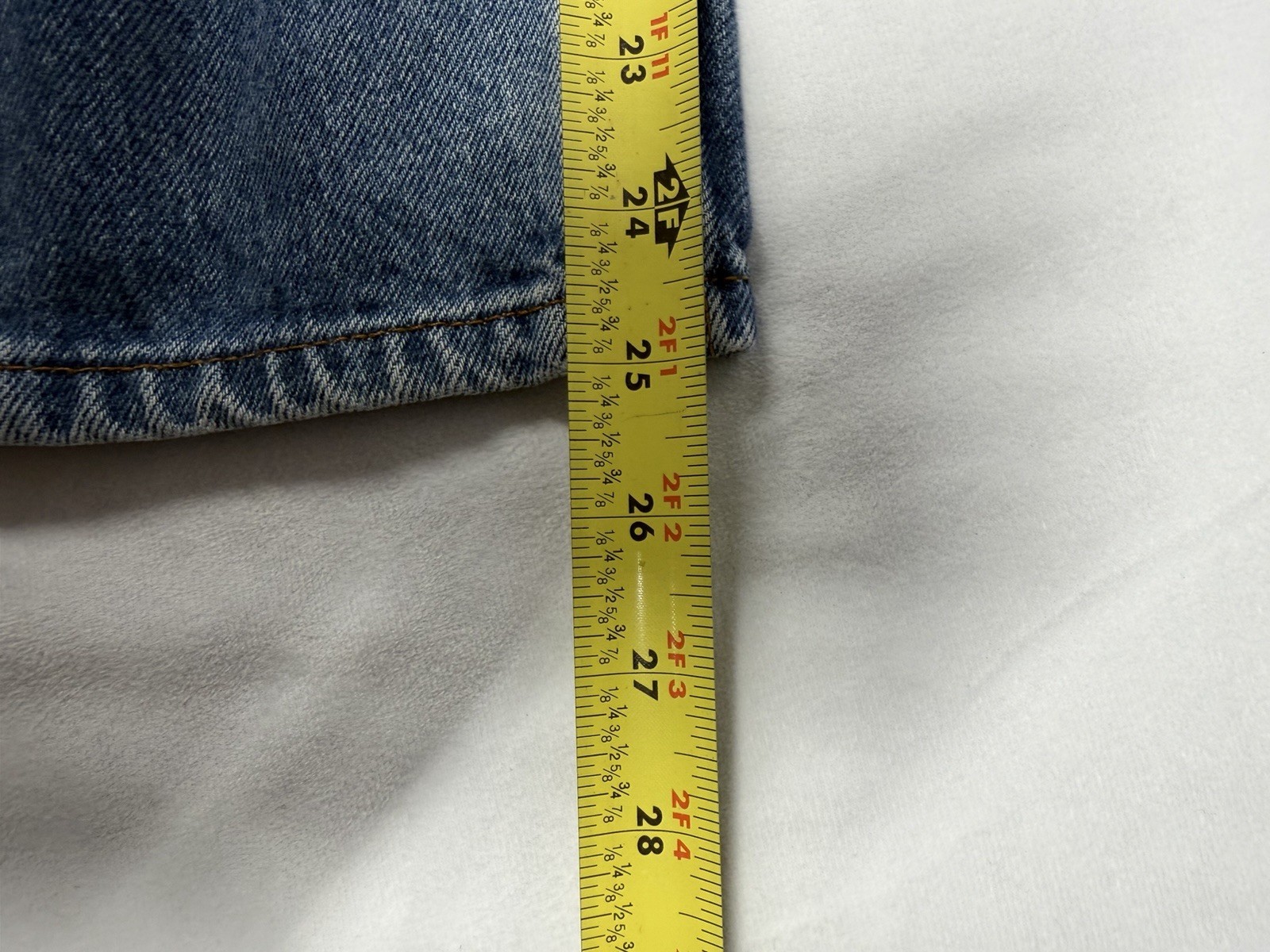 Levi's 550 Jeans Boys 12 Relaxed Cotton Straight Leg Medium Wash Denim Blue thumbnail 18